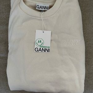 Ganni oversized logo sweatshirt